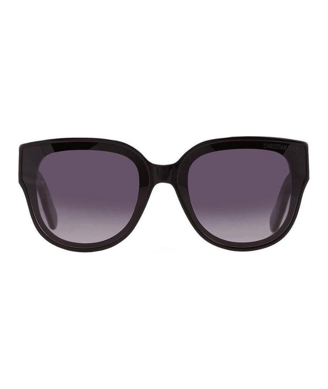 CHRISTIAN DIOR Черные пластиковые солнцезащитные очки, фото 2
