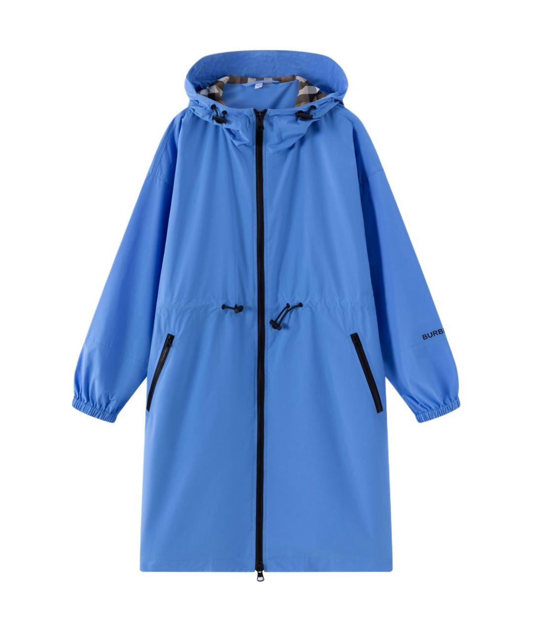 BURBERRY Голубой тренч/плащ, фото 1