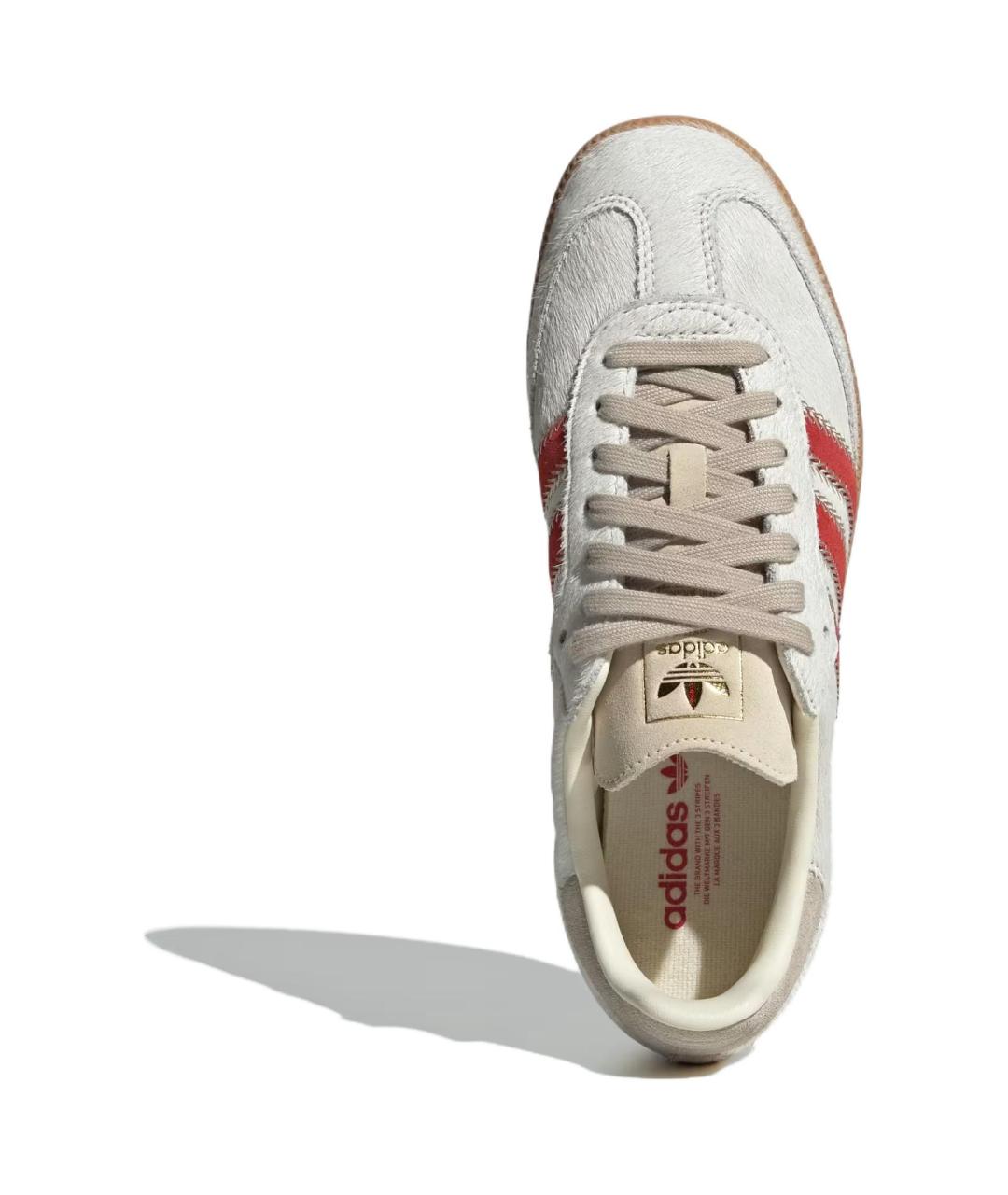 ADIDAS Бежевые кожаные кеды, фото 6