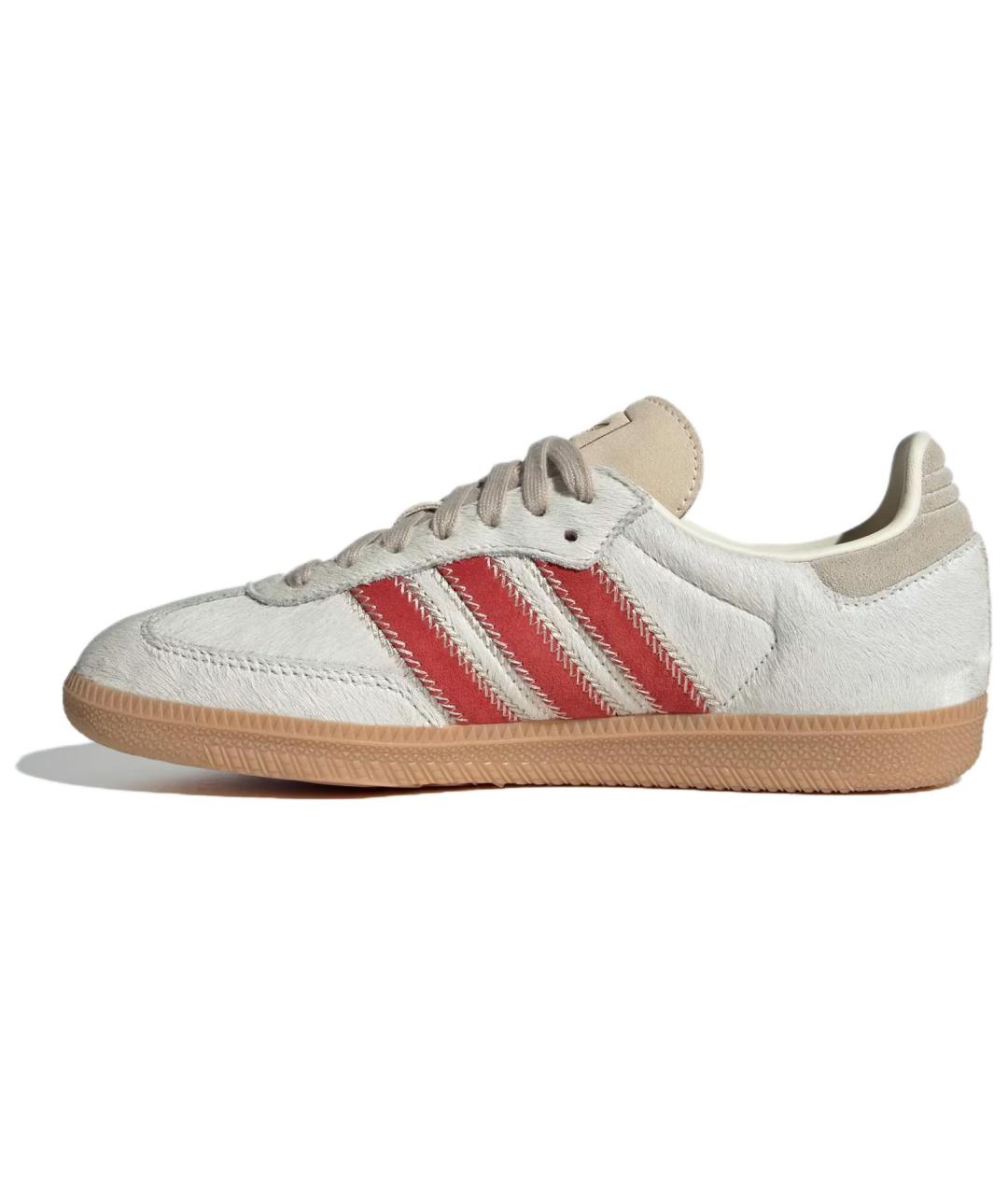 ADIDAS Бежевые кожаные кеды, фото 3