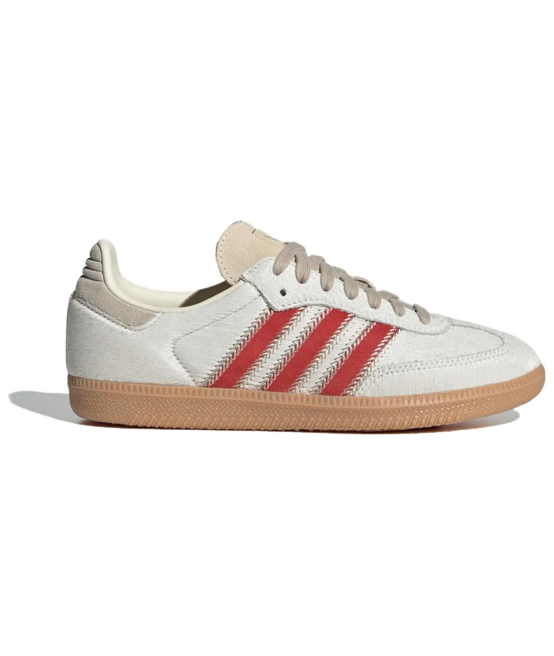 ADIDAS Бежевые кожаные кеды, фото 1