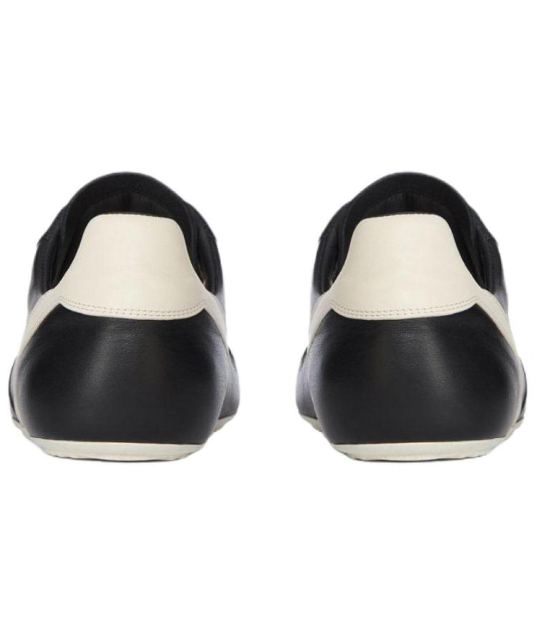 RICK OWENS Черные кожаные кроссовки, фото 5