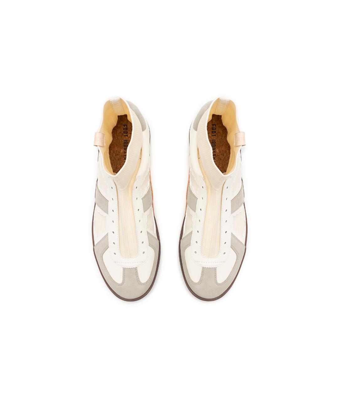 FOOT INDUSTRY Белые замшевые кеды, фото 4