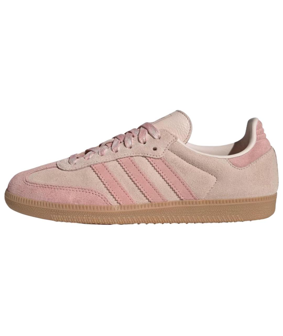 ADIDAS Розовые замшевые кеды, фото 2