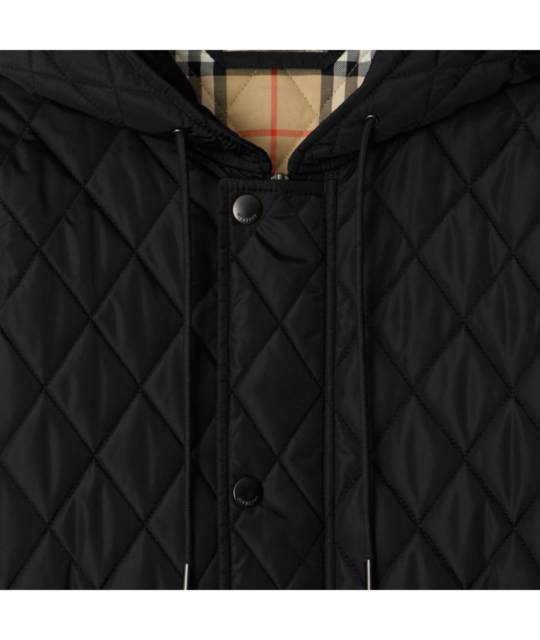 BURBERRY Черный пуховик, фото 4