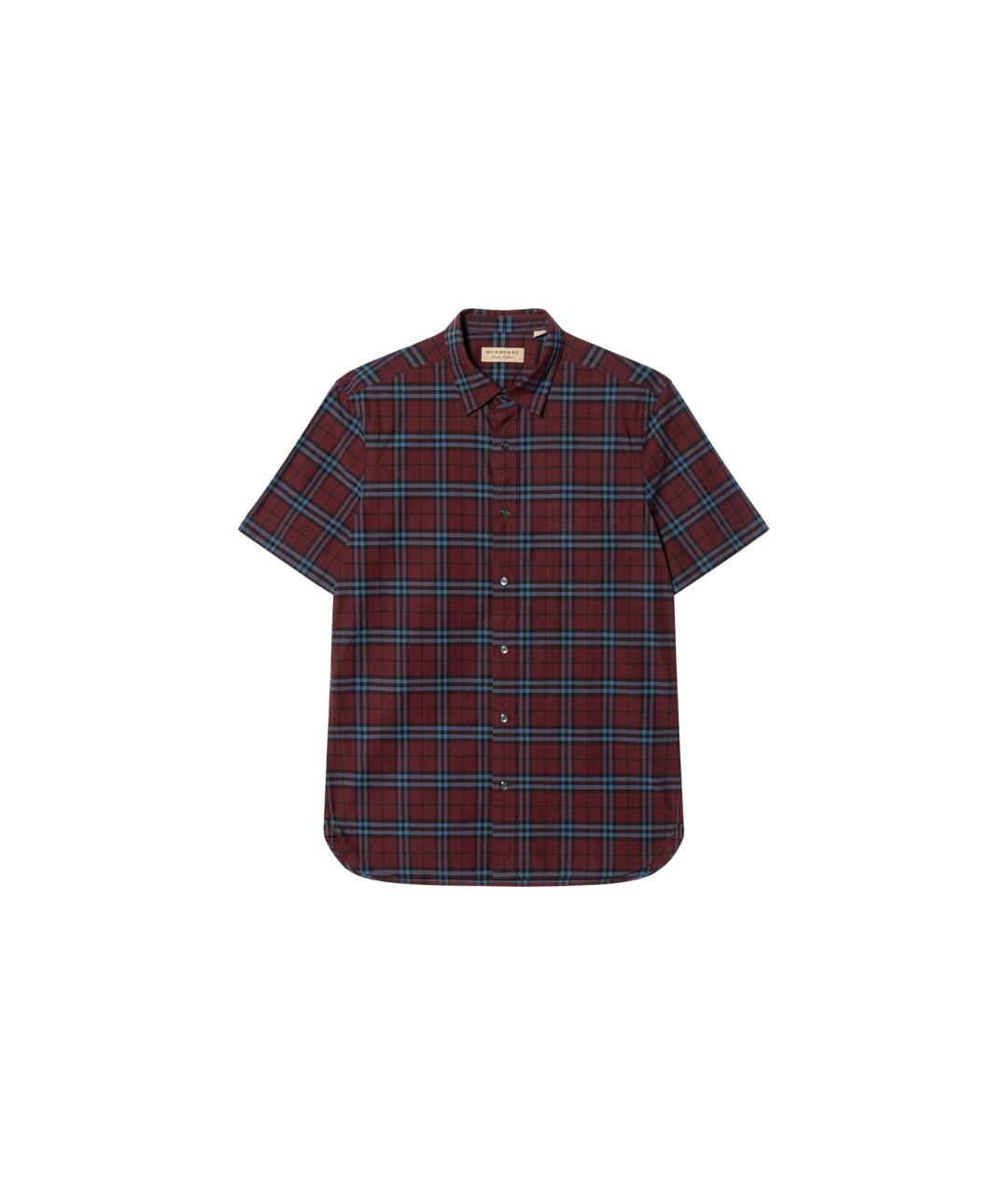 BURBERRY Красная хлопковая кэжуал рубашка, фото 10