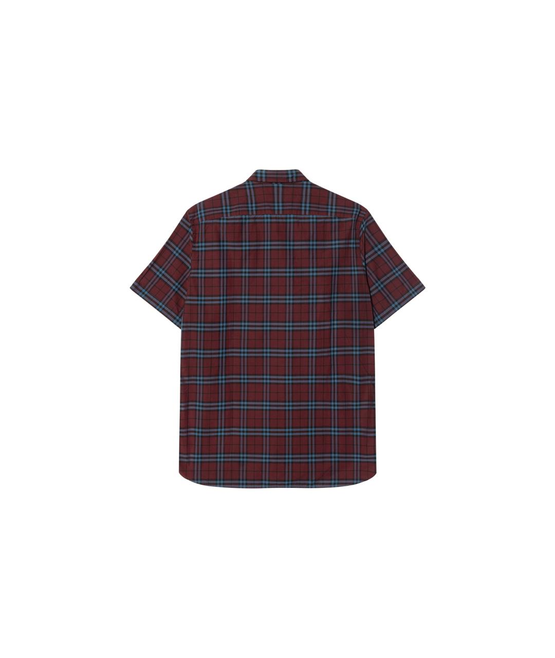 BURBERRY Красная хлопковая кэжуал рубашка, фото 2