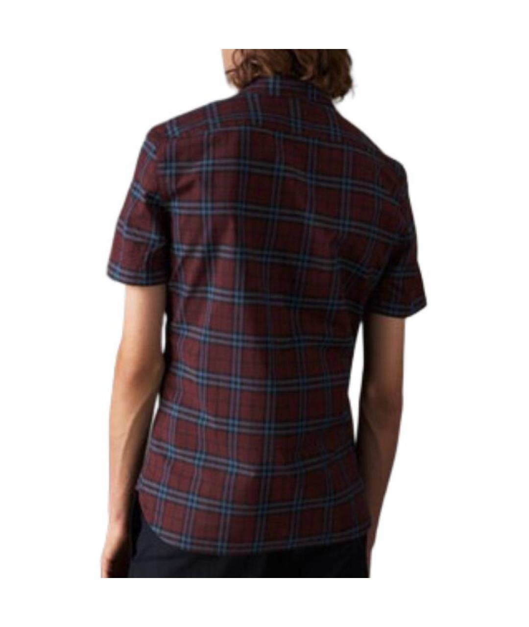 BURBERRY Красная хлопковая кэжуал рубашка, фото 5