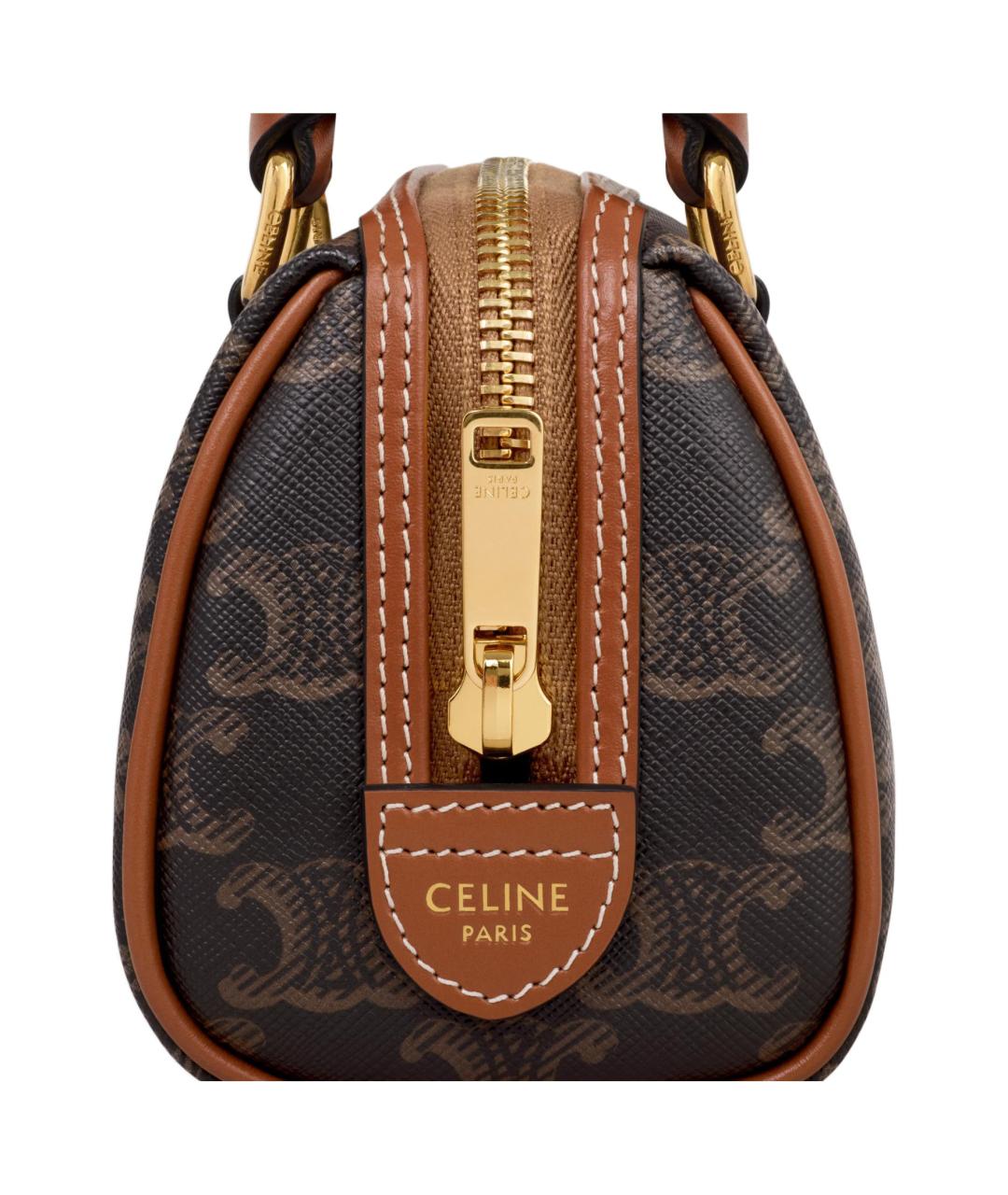 CELINE Коричневая сумка через плечо, фото 4