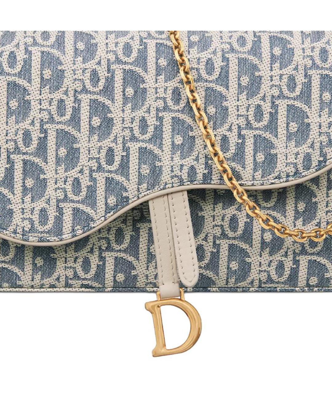 CHRISTIAN DIOR Синяя сумка через плечо, фото 6