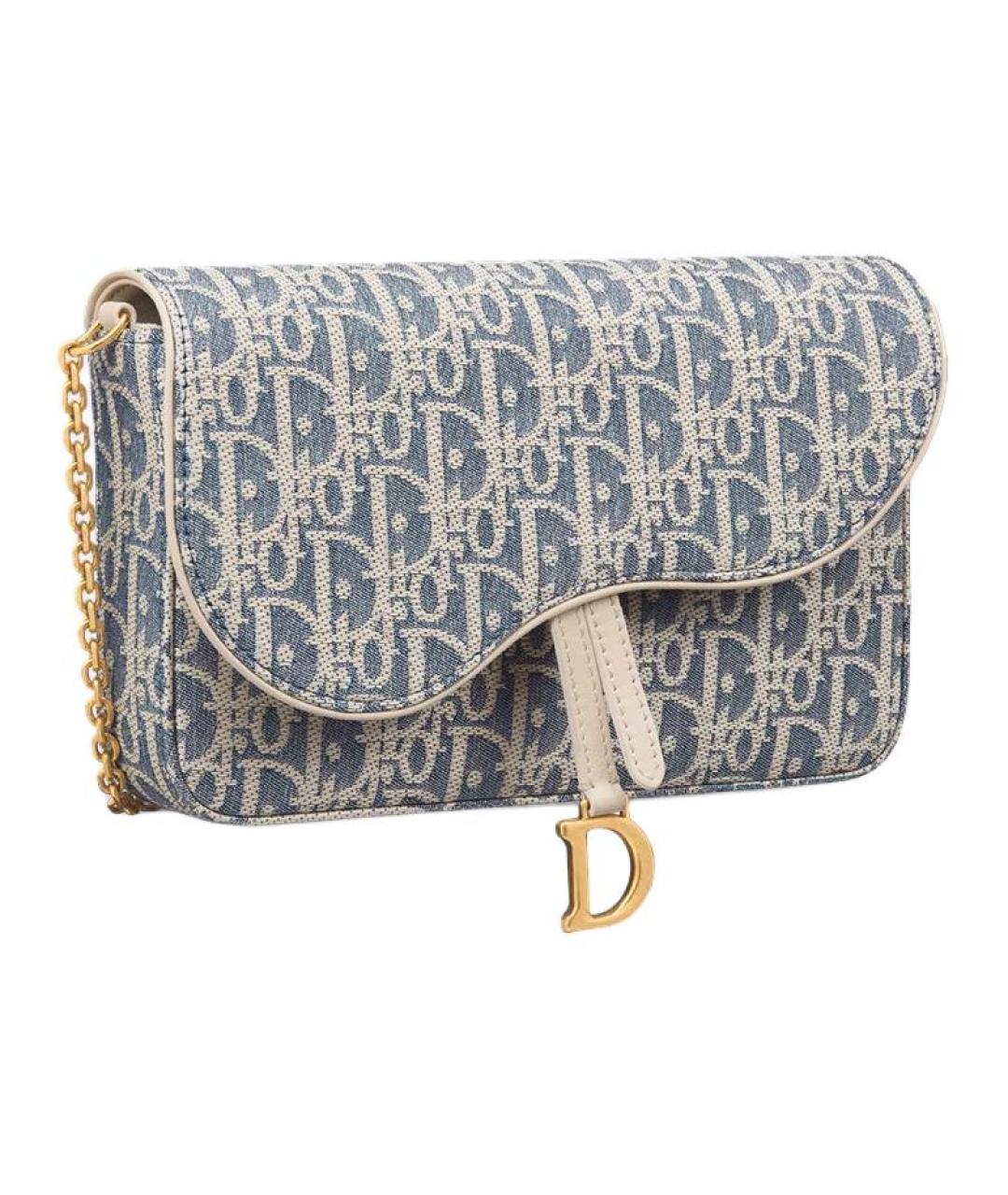 CHRISTIAN DIOR Синяя сумка через плечо, фото 3