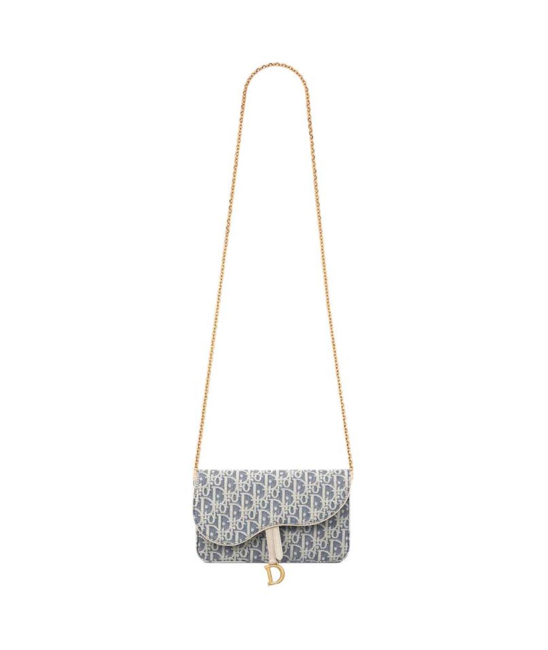 CHRISTIAN DIOR Синяя сумка через плечо, фото 2