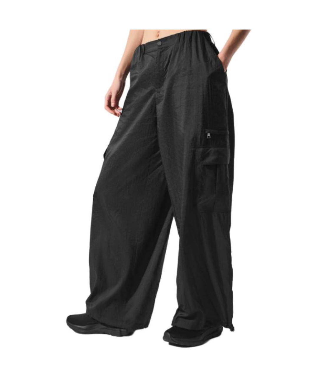 ALO YOGA Черные прямые брюки, фото 2