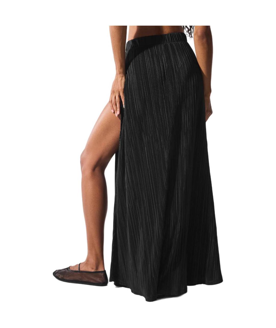 ALO YOGA Черная юбка макси, фото 2