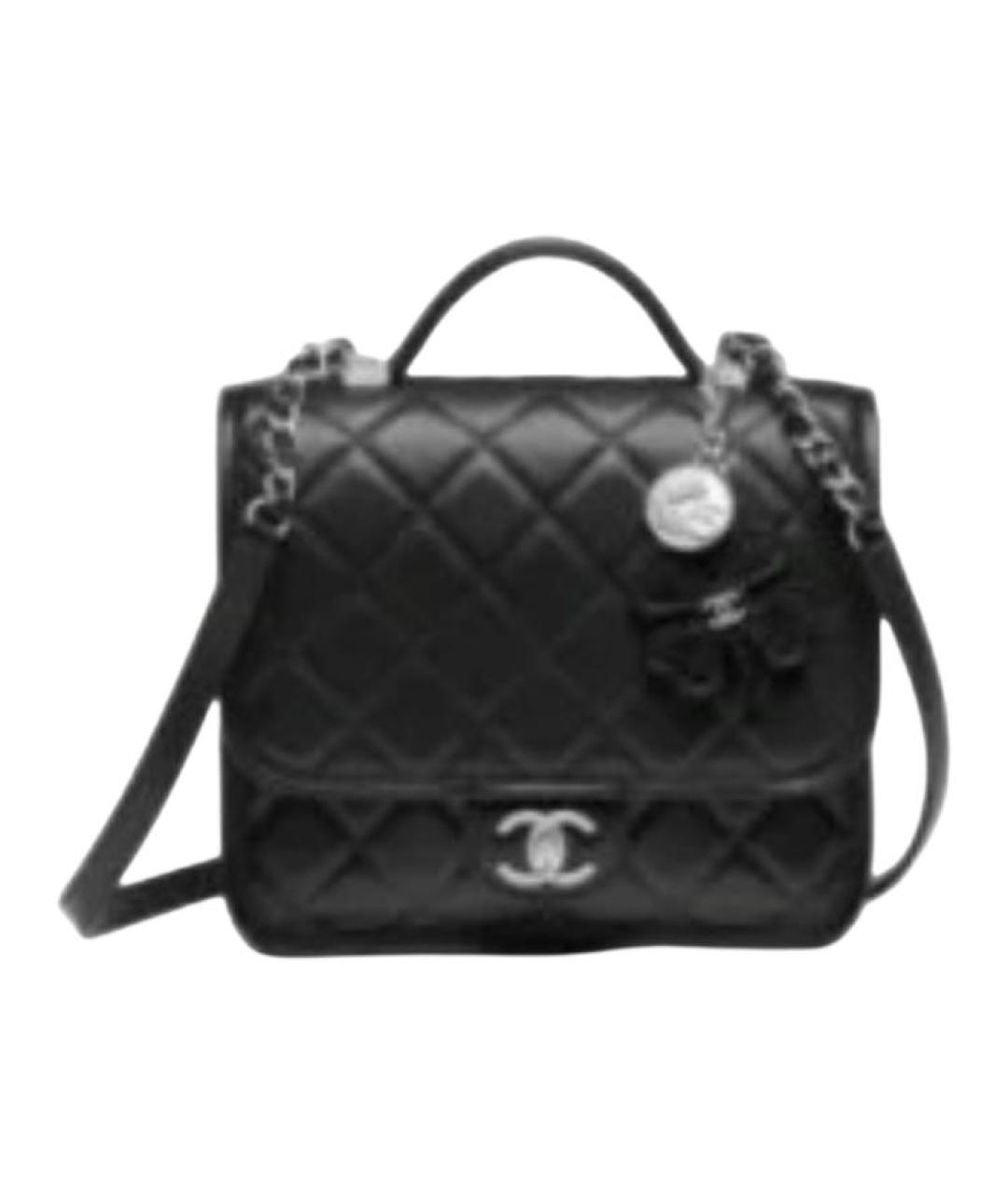 CHANEL Черный кожаный рюкзак, фото 1