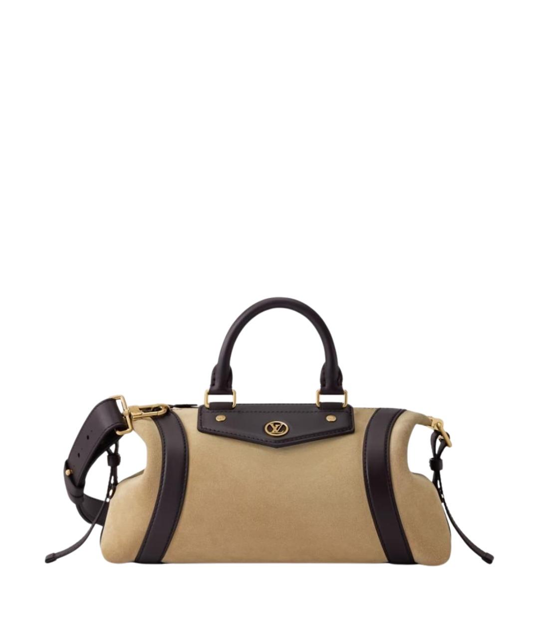 LOUIS VUITTON Бежевая замшевая сумка тоут, фото 1