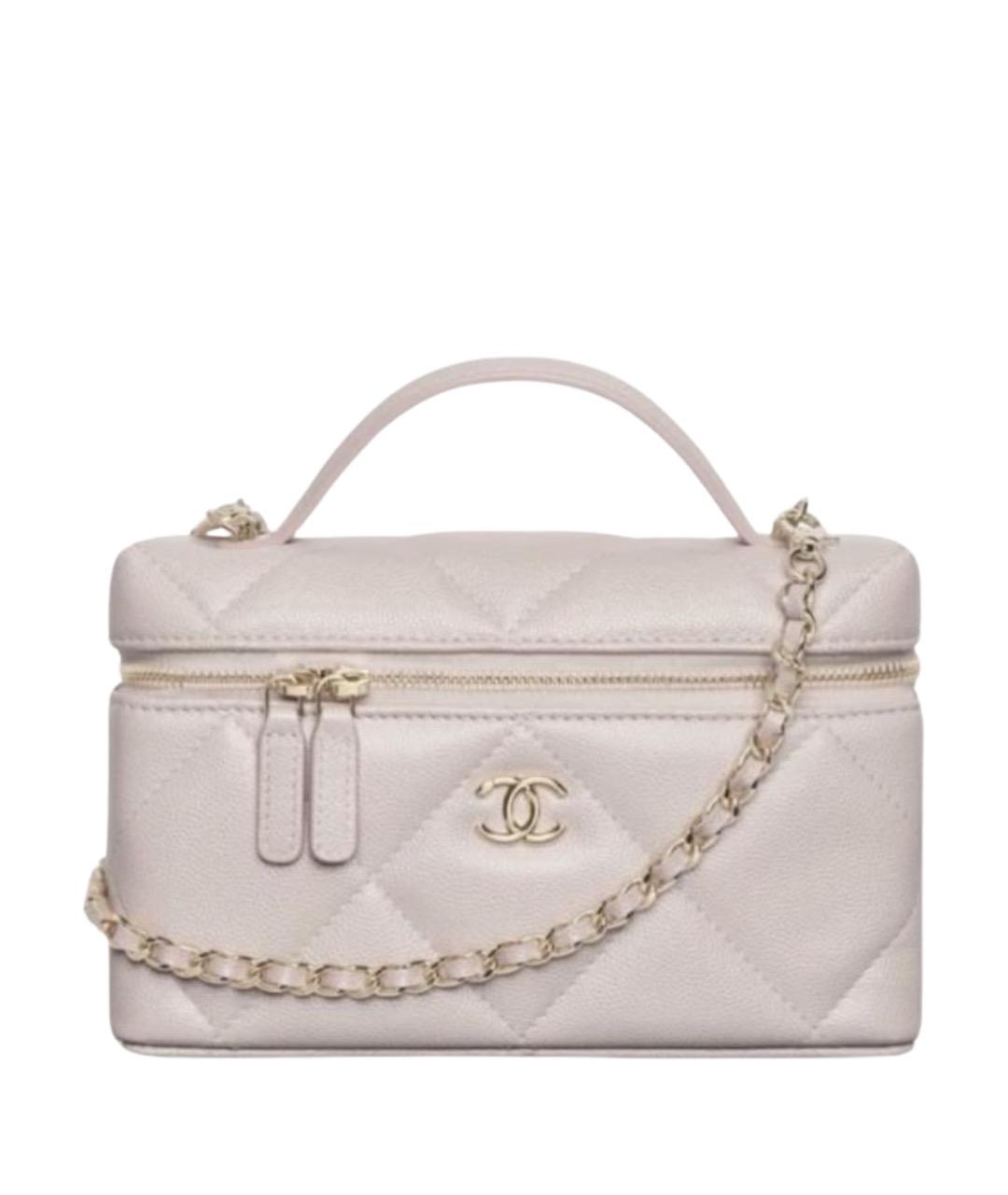 CHANEL Розовая кожаная косметичка, фото 1