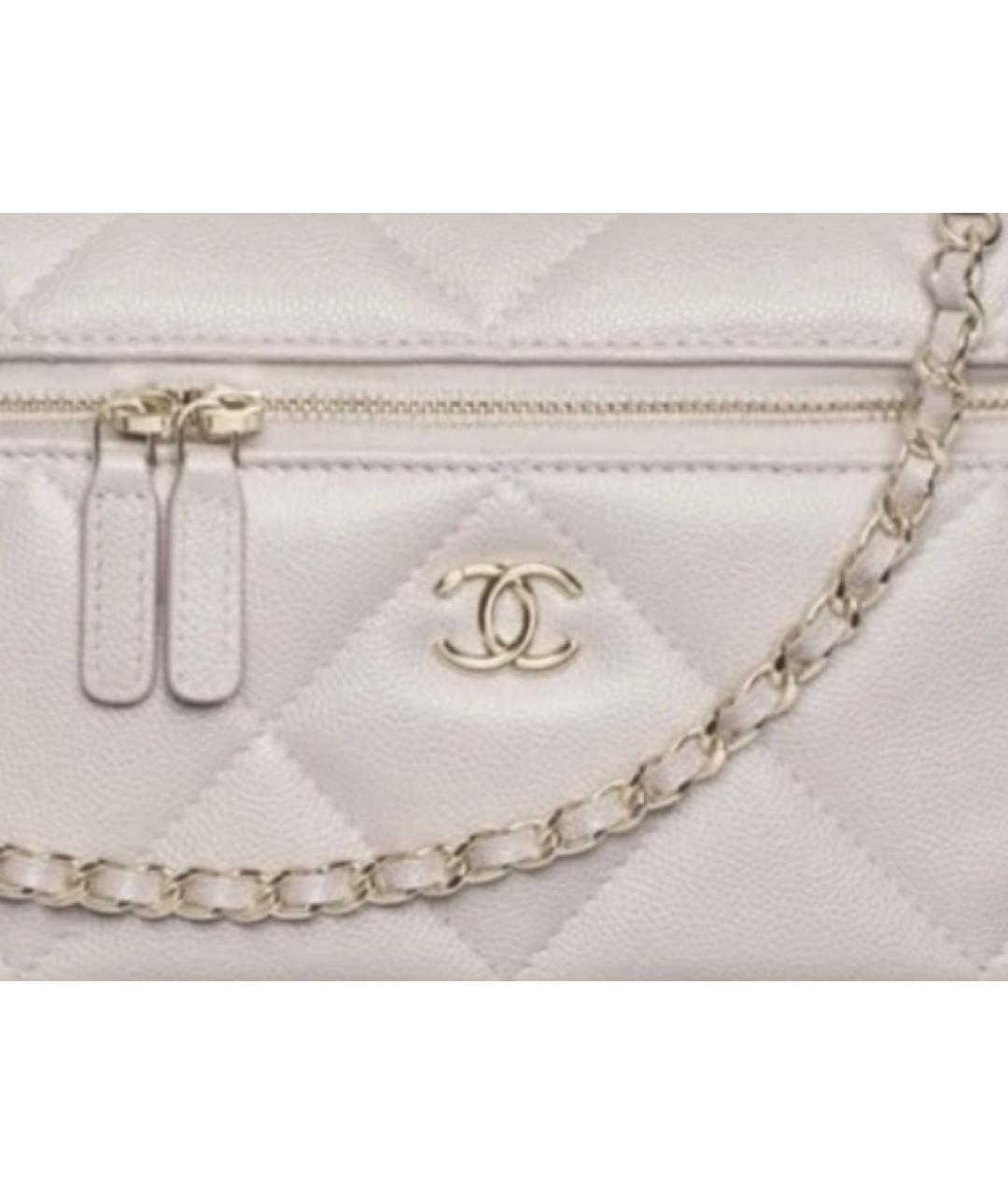 CHANEL Розовая кожаная косметичка, фото 2