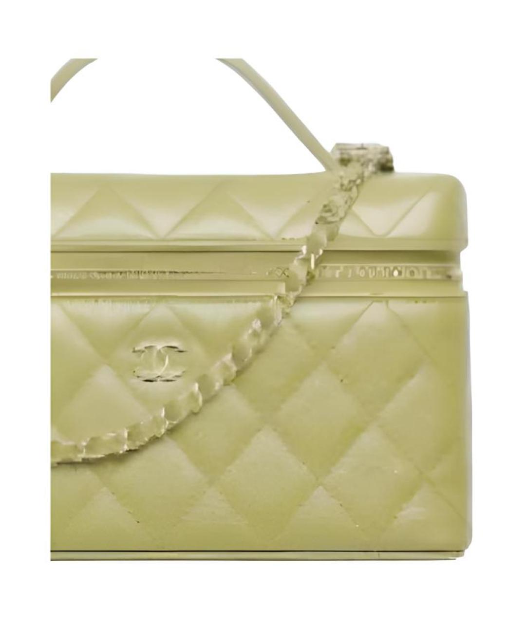 CHANEL Зеленая кожаная сумка через плечо, фото 2