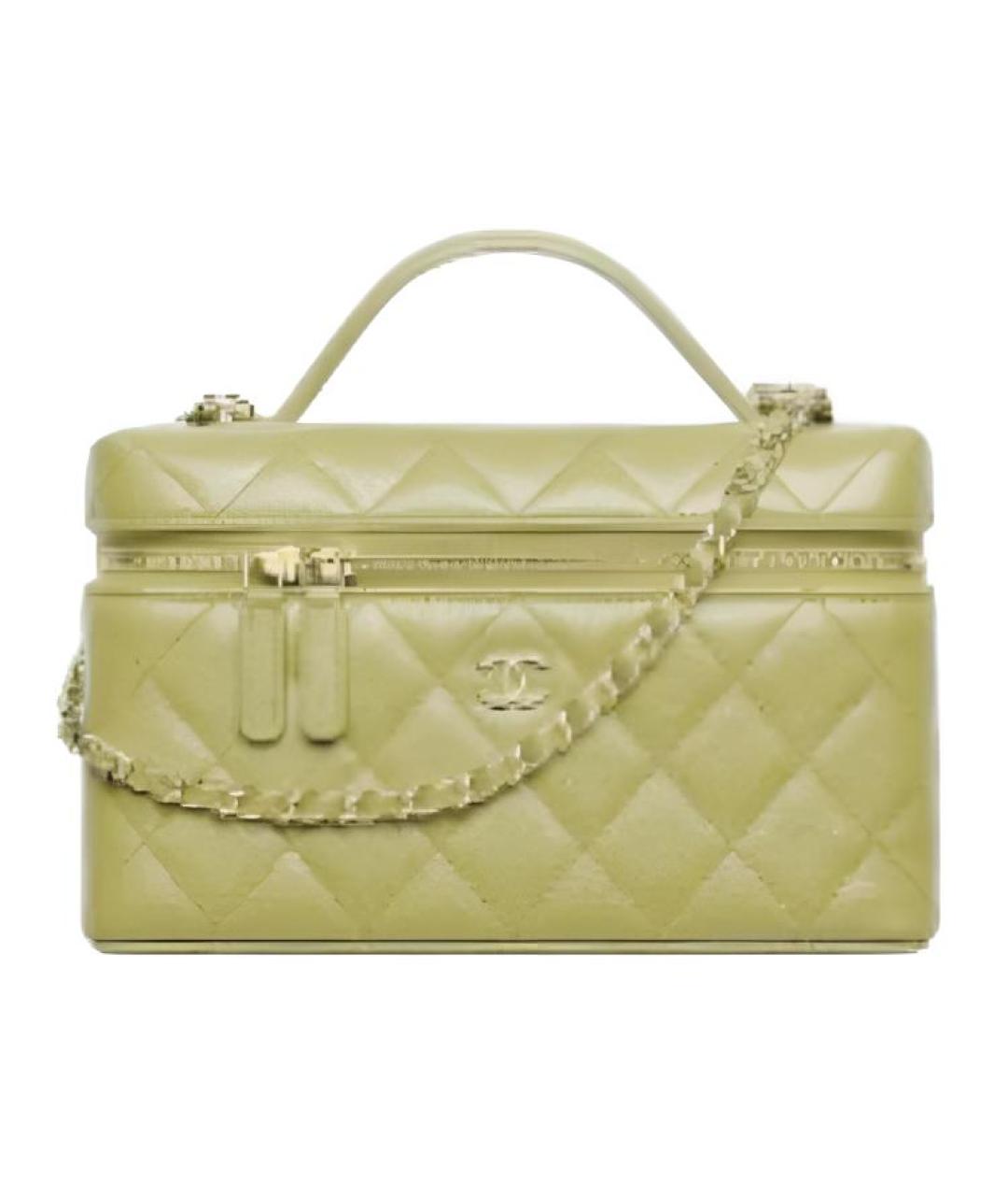 CHANEL Зеленая кожаная сумка через плечо, фото 1