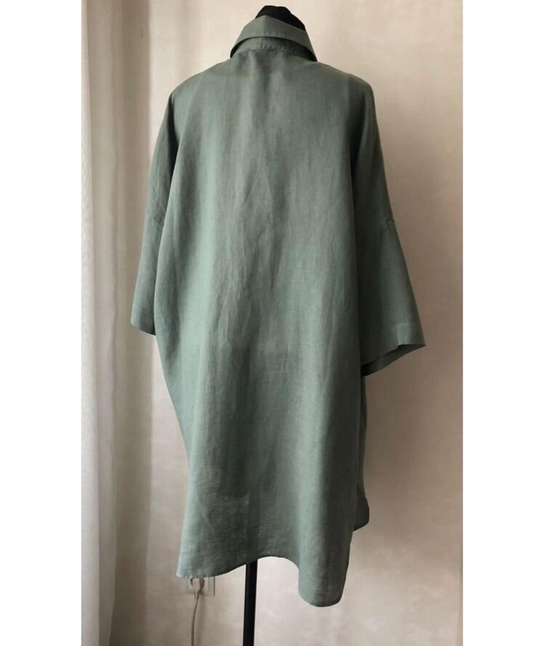 ANTONELLI FIRENZE Хаки льняная рубашка, фото 2