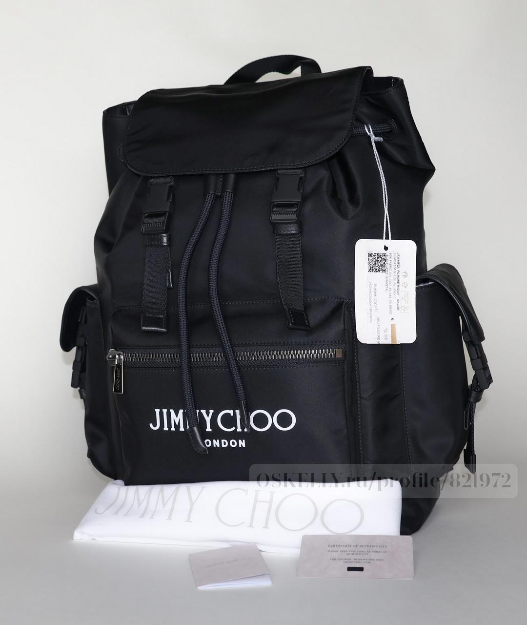 JIMMY CHOO Черный рюкзак, фото 2