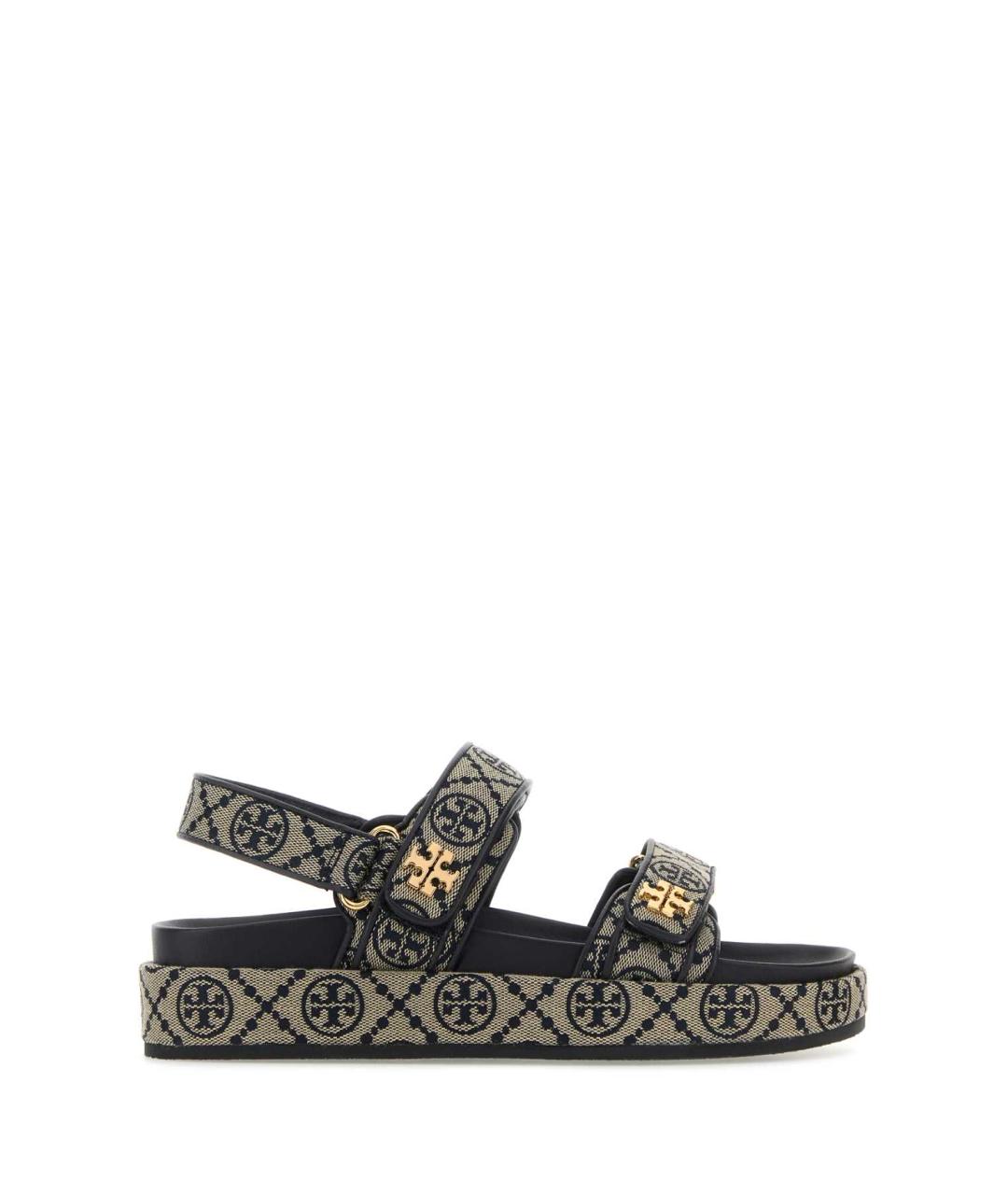 TORY BURCH Мульти кожаные босоножки, фото 1