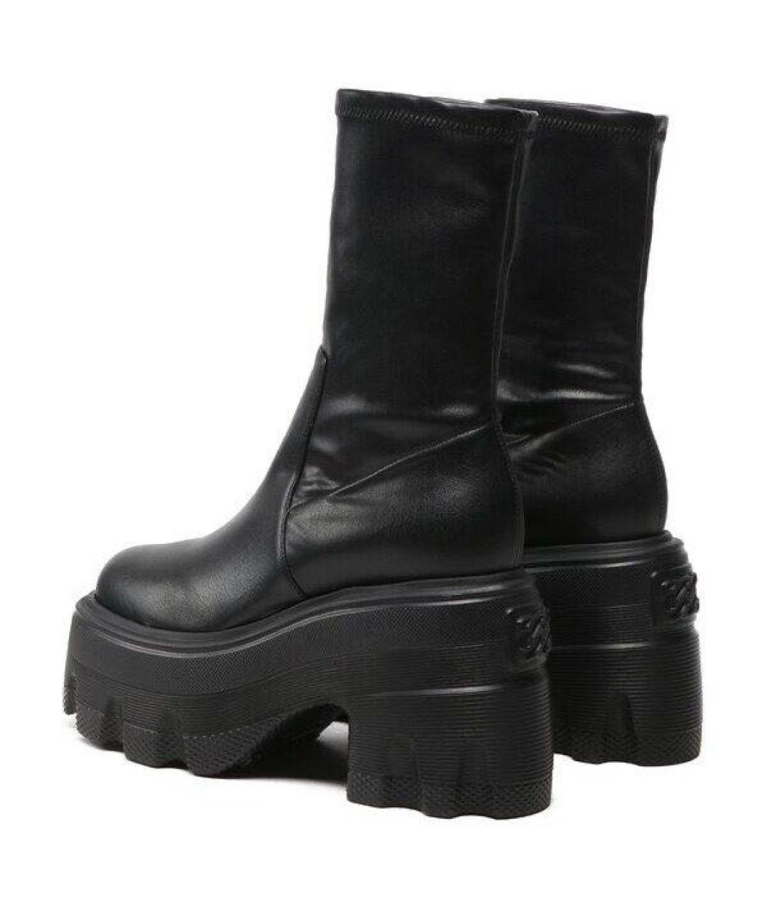 CASADEI Черные кожаные ботильоны, фото 2
