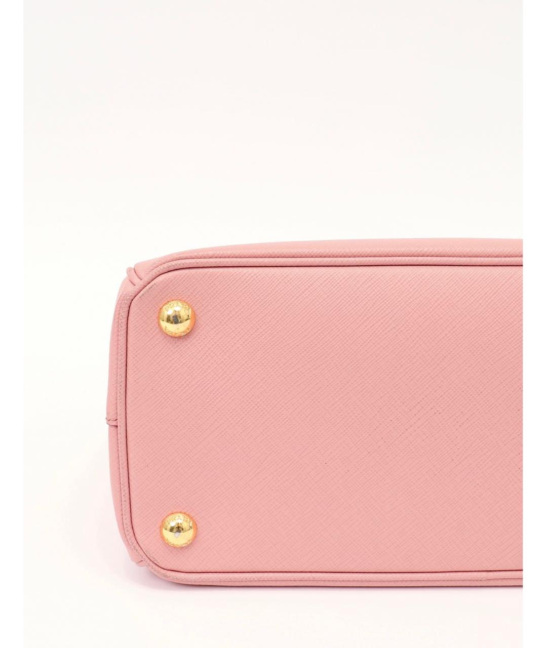 PRADA Розовая кожаная сумка тоут, фото 5