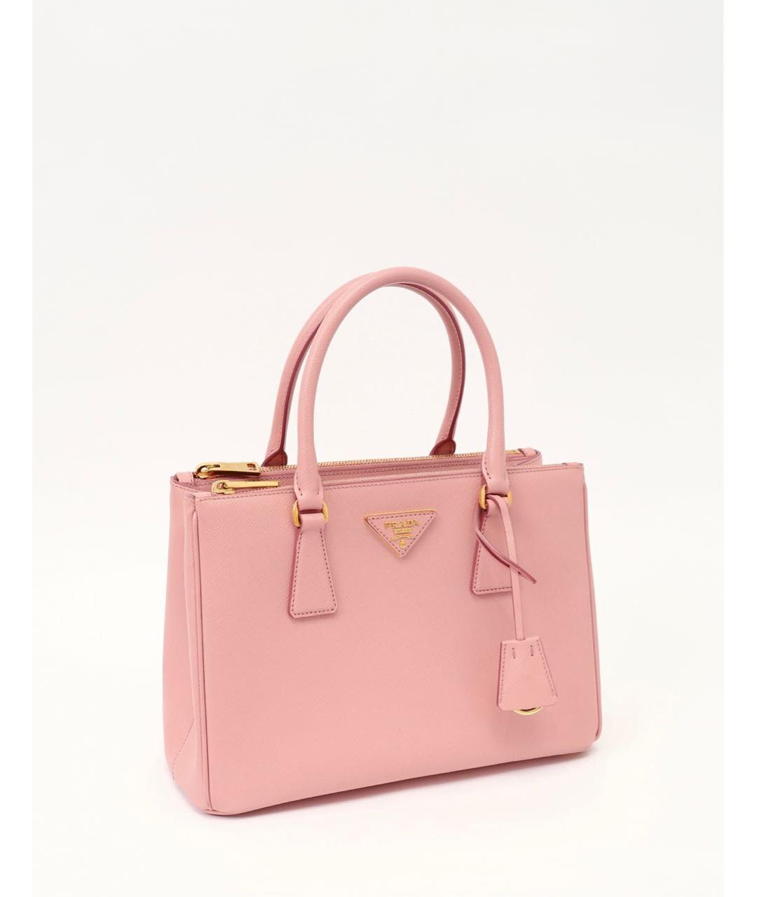 PRADA Розовая кожаная сумка тоут, фото 2