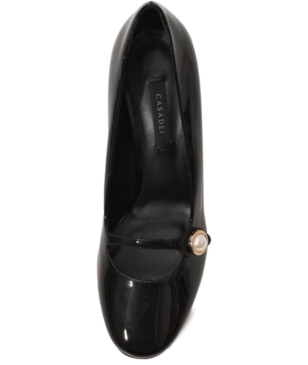 CASADEI Черные туфли из лакированной кожи, фото 6