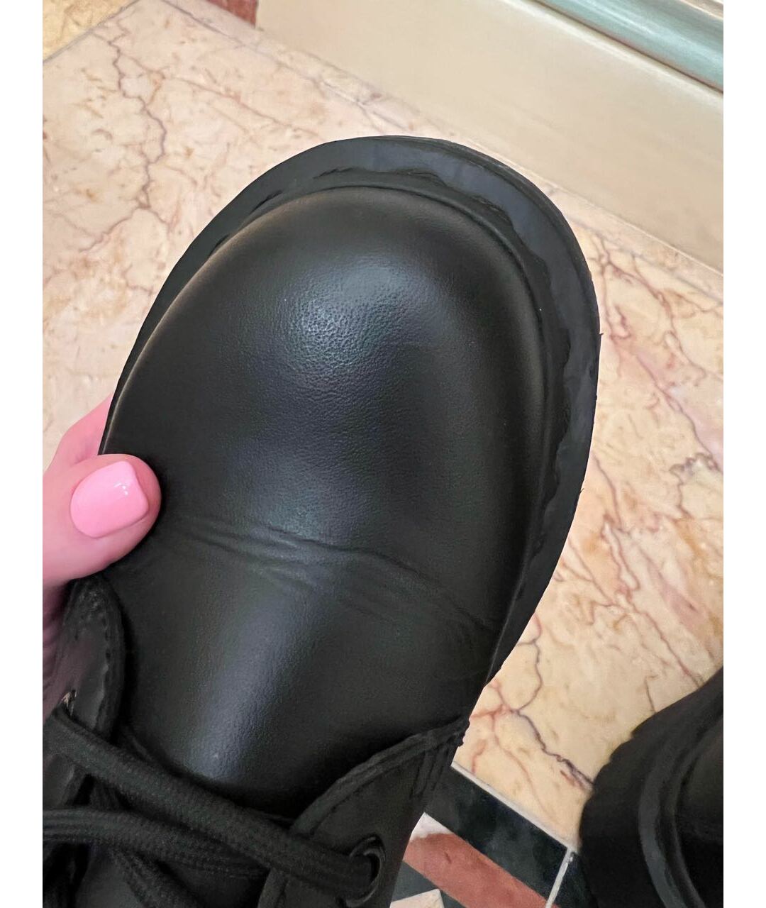 DR. MARTENS Черные ботинки из искусственной кожи, фото 5