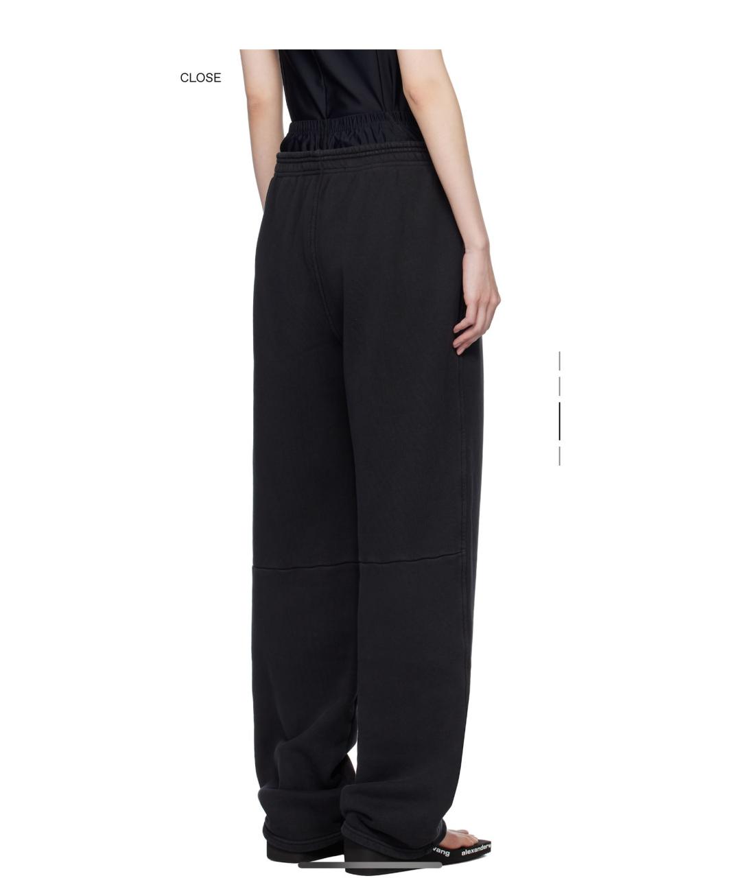 ALEXANDER WANG Антрацитовые брюки широкие, фото 3