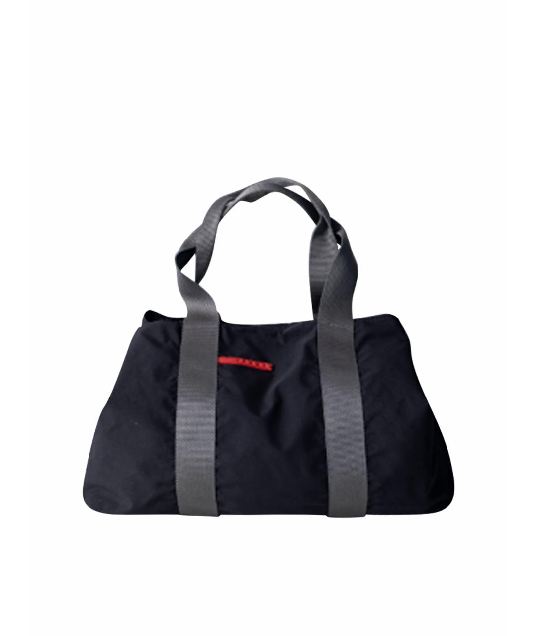 PRADA Черная синтетическая сумка тоут, фото 1