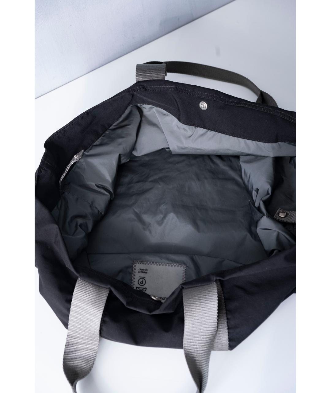 PRADA Черная синтетическая сумка тоут, фото 8