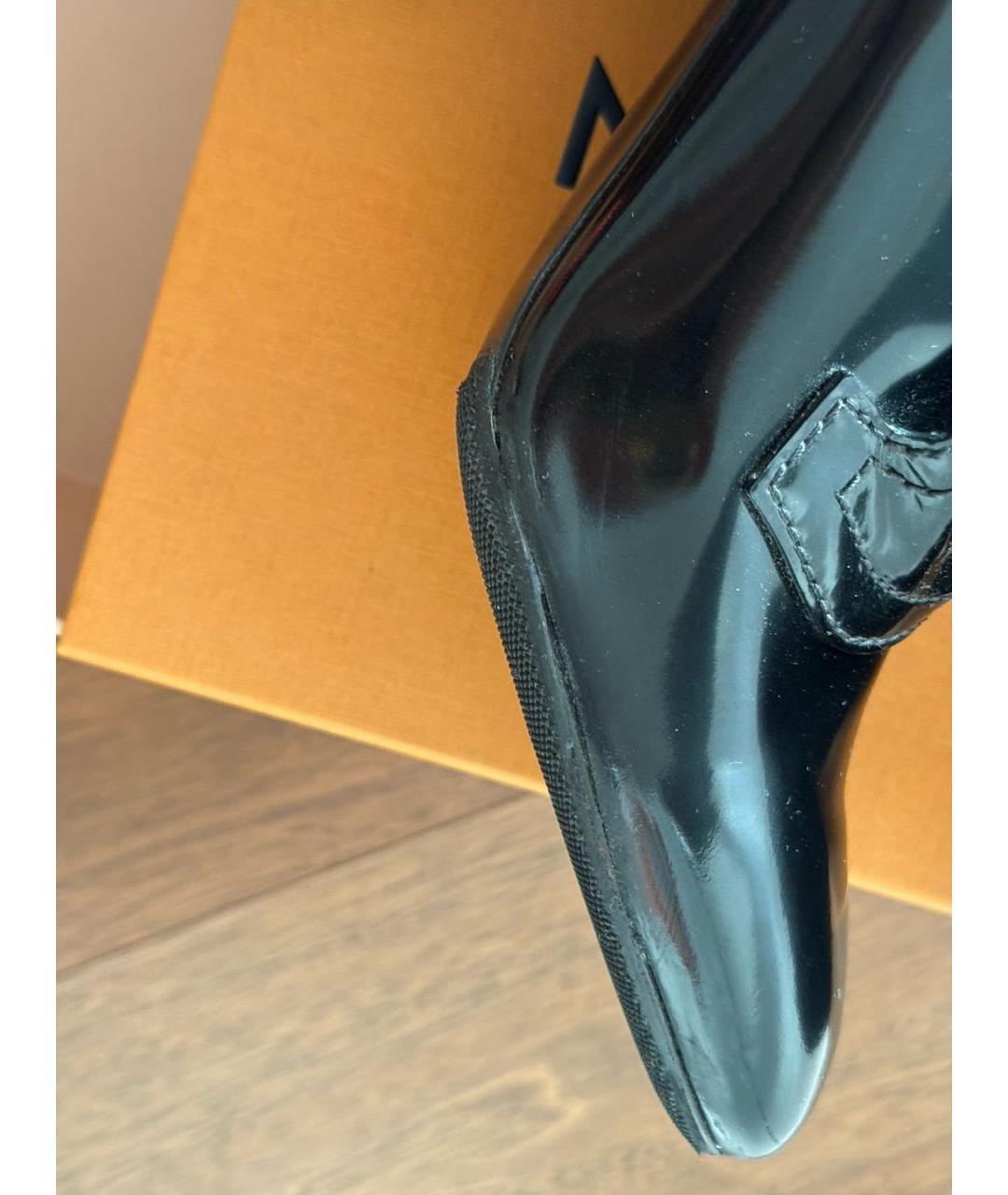 LOUIS VUITTON Черные кожаные туфли, фото 6