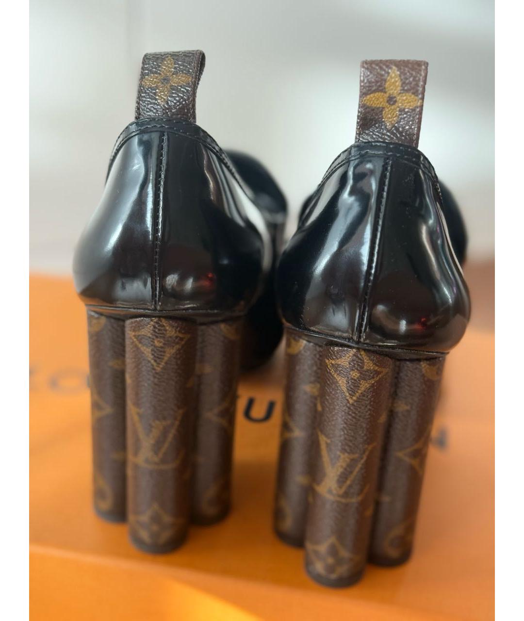 LOUIS VUITTON Черные кожаные туфли, фото 7