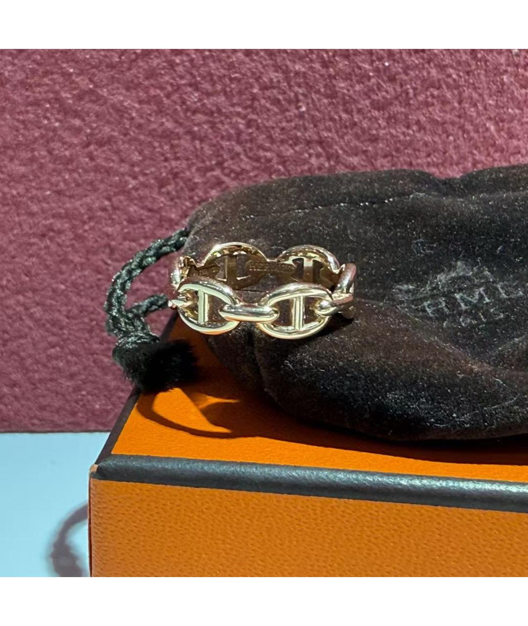 HERMES Золотое кольцо, фото 5