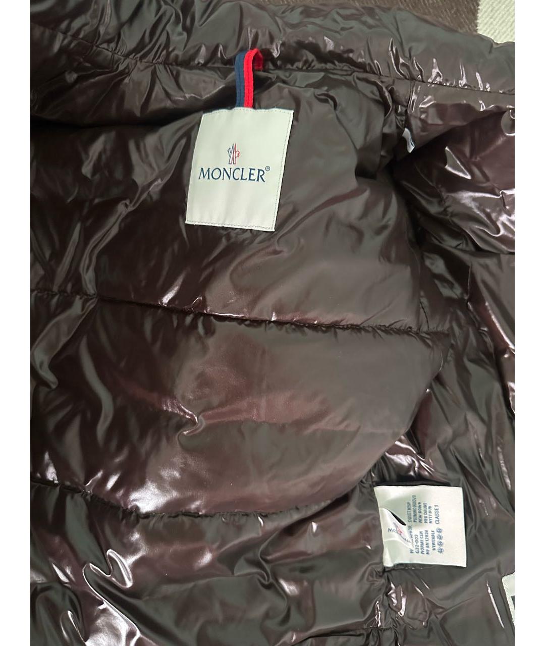 MONCLER Коричневый жилет, фото 5