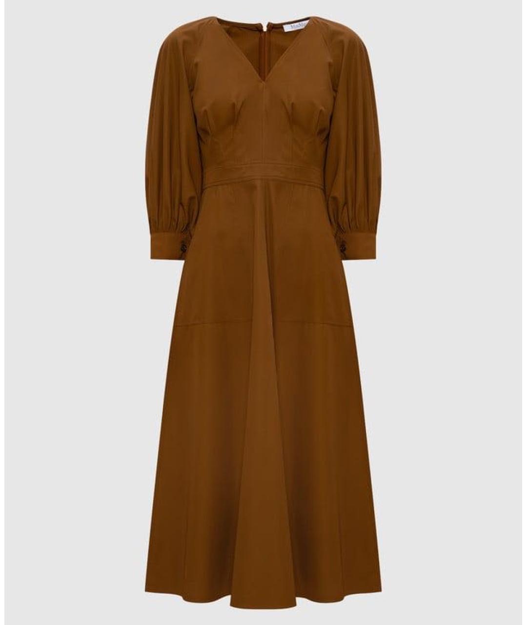 MAX MARA Коричневое платье, фото 6