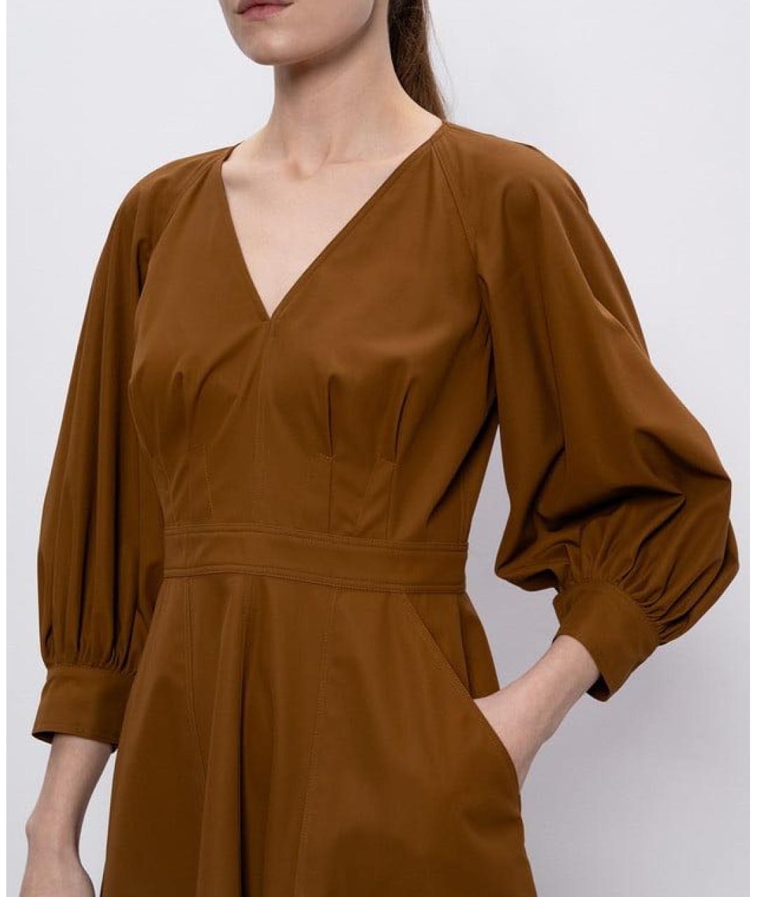 MAX MARA Коричневое платье, фото 4
