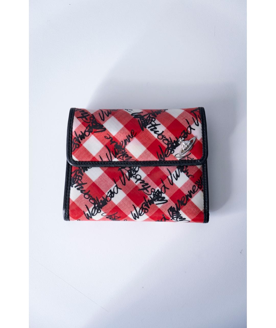 VIVIENNE WESTWOOD Красный кожаный кошелек, фото 6