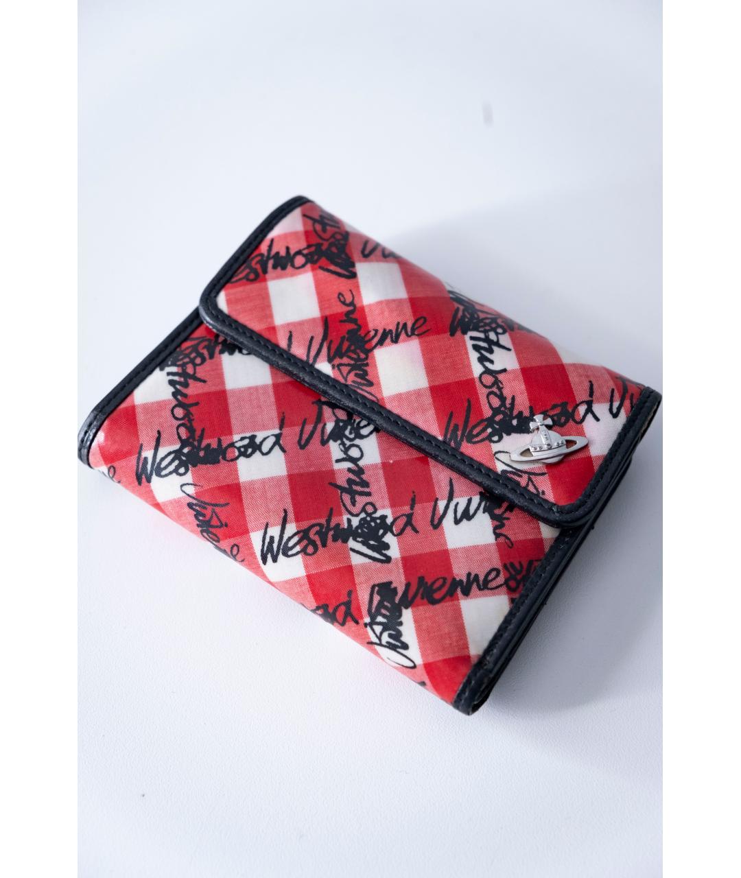 VIVIENNE WESTWOOD Красный кожаный кошелек, фото 2