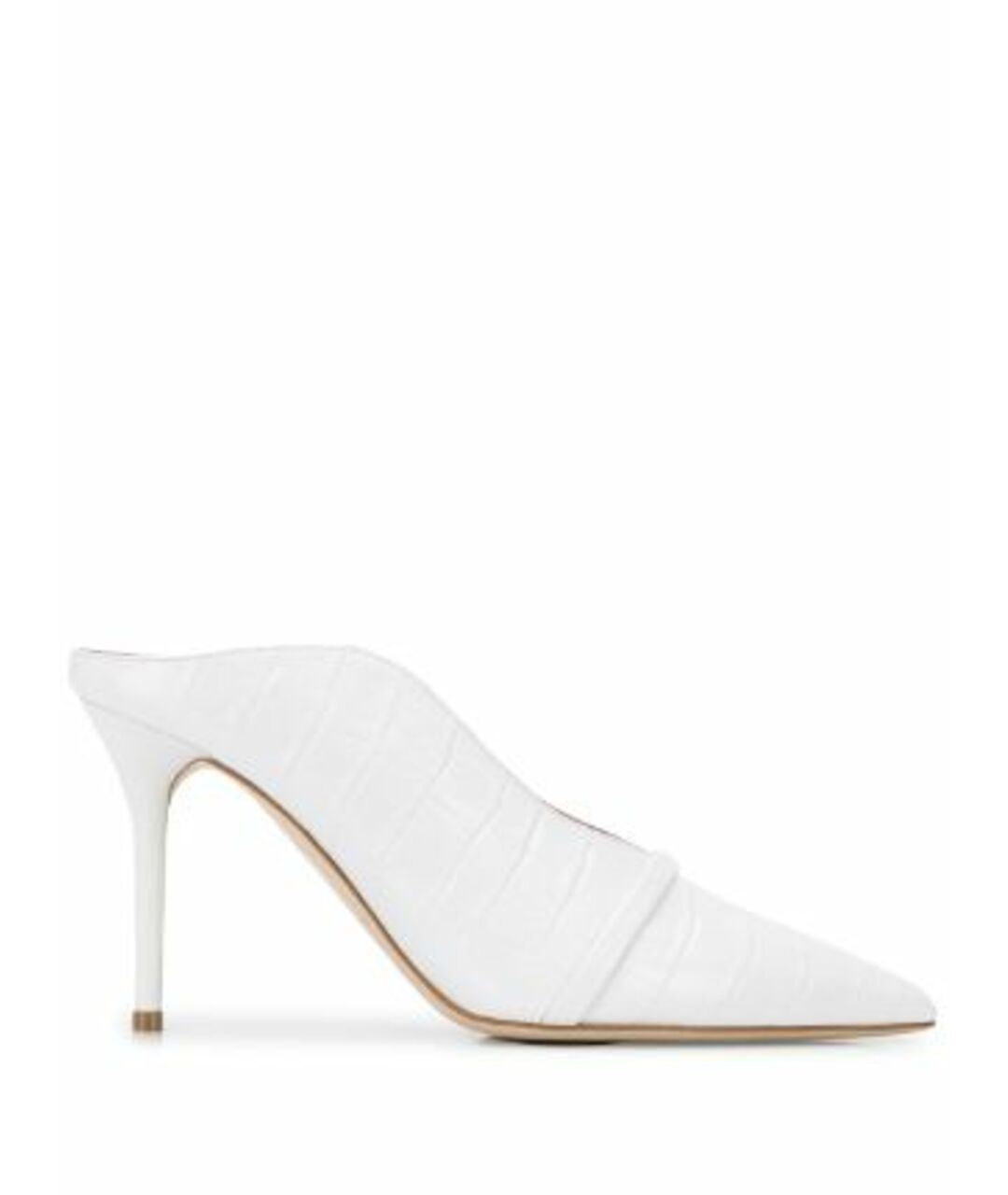 MALONE SOULIERS Белые кожаные мюли, фото 1