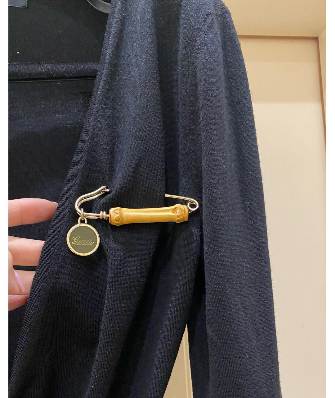 GUCCI Черный шерстяной кардиган, фото 3