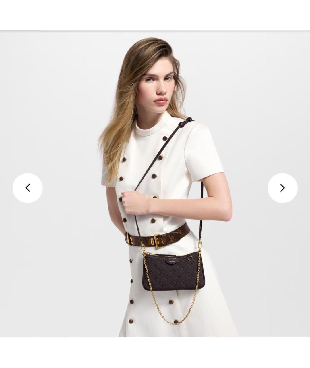 LOUIS VUITTON Черная кожаная сумка через плечо, фото 6