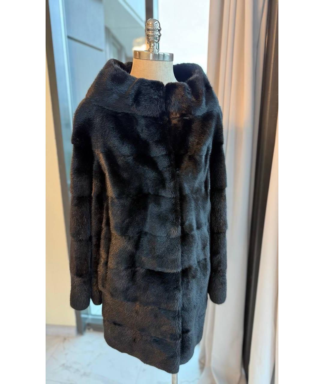 GUY LAROCHE Черная меховая шуба, фото 8