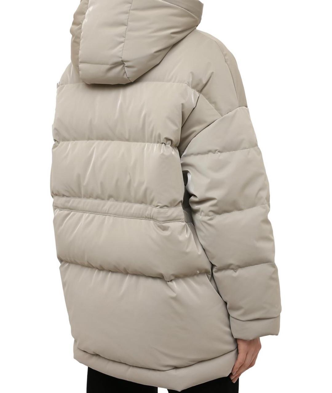 OFF-WHITE Бежевый пуховик, фото 2