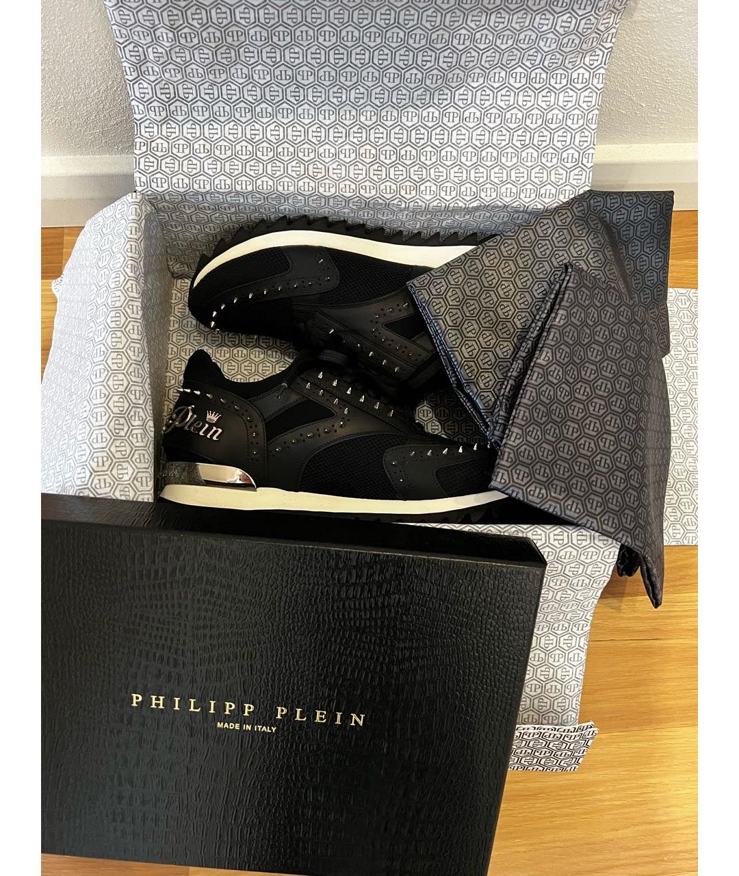 PHILIPP PLEIN Черные кроссовки, фото 6