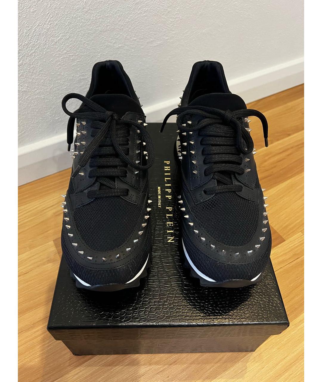 PHILIPP PLEIN Черные кроссовки, фото 2